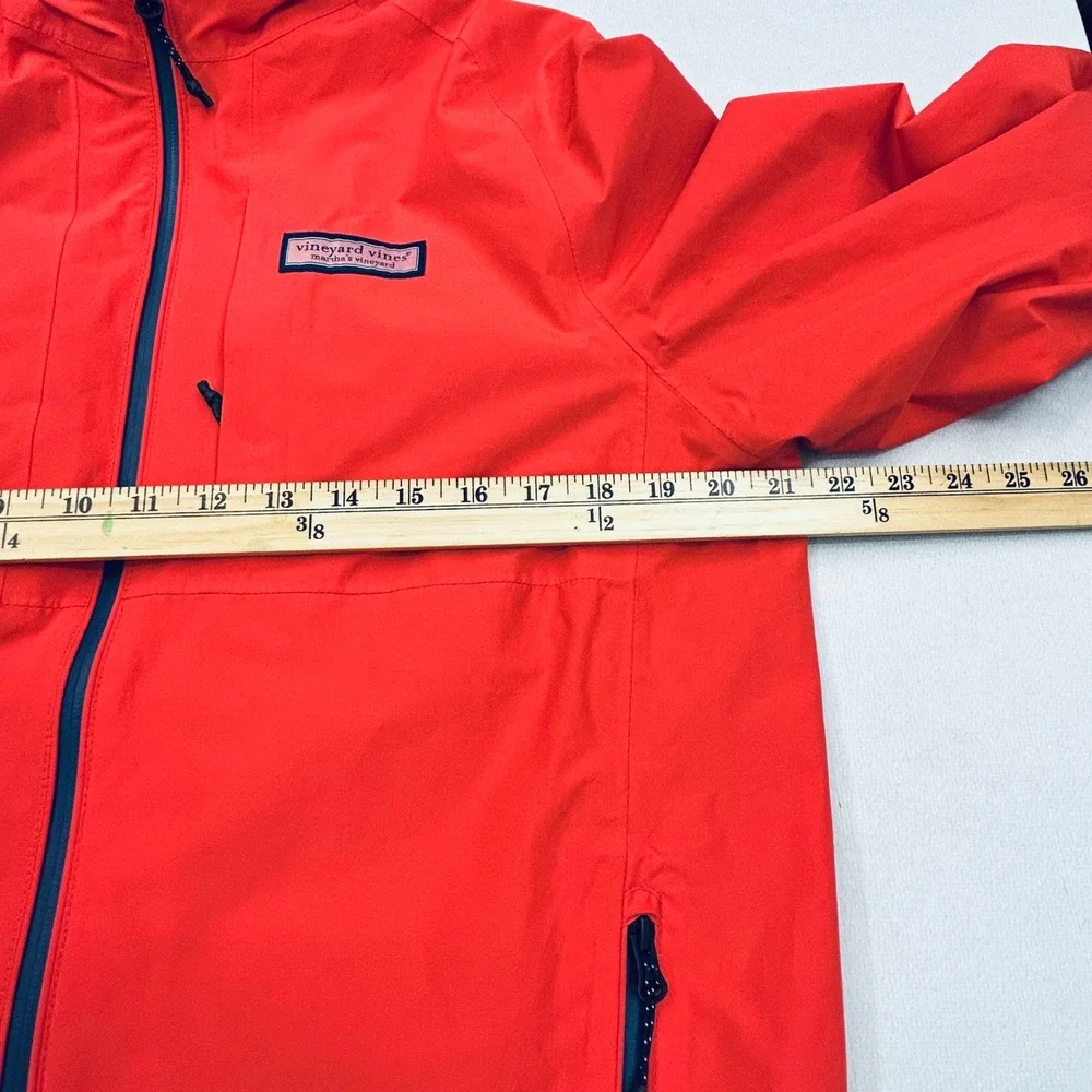 Vineyard Vines Performance Windbreaker Jacket Mens S Full Zip Rain Coat Coastal